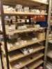 Contents to 3 x Bays of Racking to Centre of Shelf; To Include: Large Quantity of MCBS, 2 x EUROPA SPSF100M 5 Module Metal Clad 100Amp Fused Switch (IP54), Various Mounting Rails, Various Sized ECU Buzz Bars, Various Insulated Distribution Enclosures, Plu - 15