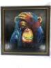 Monkey' by Tulhal; Arcylic on Canvas; Dimensions: 100cm x 100cm; Certificated; Date: 2022; Artwork Passport Number: 2022380; Estimated Value In 2022: Approximately £2,449