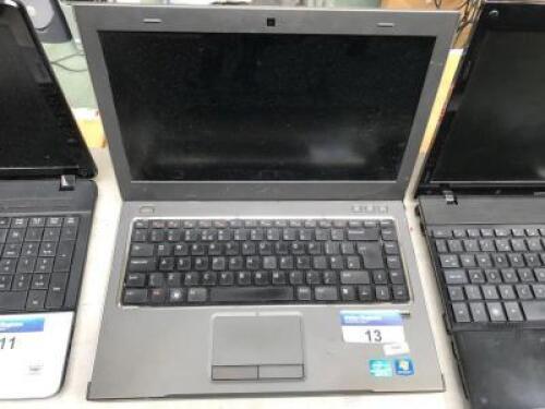 DELL inc Vostro 3460 Laptop
Specification: i3 - 2370M CPU@2.40GHz
Processor Speed: 2.4GHz
Memory: 4.0 GB RAM (Unknown - Unknown)
Hard Drive: 320GB HD