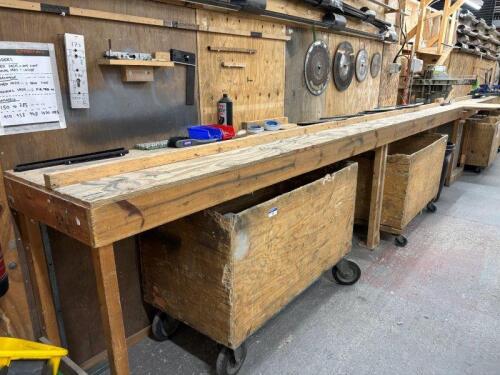 Timber Profile Cutting Bench/Infeed/Outfeed Table 10300mm (L)