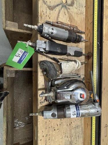 6 Various Pneumatic Tools to include Palm Sander; Disc Sander; Reciprocating Saw and 2 Dremel Hand Tools