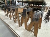 8 Various Timber Tressel's; Approximate Dimensions: 1000mm (H) x 600mm (W) - 2