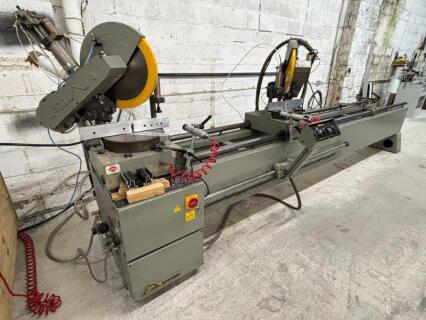 EMMEGI NORMA-400-TU-4 Double Head Aluminium Profile Mitre Saw with Pneumatic Clamp System; Cutting Length: 4600mm (L) ; Year 1989; Serial Number 201901