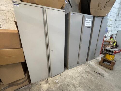 3 x 2 Door Steel Storage Cabinets; Dimensions: 1800mm (H) x 920mm (W) x 420mm (D)