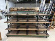 3 x 4 Tier Double Sided Mobile Profile Work in Progress Racks; Dimensions: 2440mm (L) x 650mm (D) x 1400mm (H) - 4