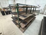 2 x 4 Tier Double Sided Mobile Profile Work in Progress Racks; Dimensions: 2440mm (L) x 650mm (D) x 1400mm (H) - 4