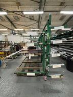 4 Tier Double Sided Profile Rack with 4 Small Extension Arms - 6500mm (L) x 1200mm (D) x 2440mm (H); Please Note Rack requires Splitting in Length to exit Building - 2