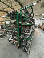 11 Tier Double Sided Profile Rack with 10 Small Extension Arms - 6500mm (L) x 1200mm (D) x 2440mm (H); Please Note Rack requires Splitting in Length to Exit Building Due to Access Door - 3