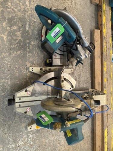 MAKITA MLS100 Mitre Saw; Blade Diameter: 255mm (240v) and MAKITA LS1013 Mitre Saw; Blade Diameter: 225mm; (240v)