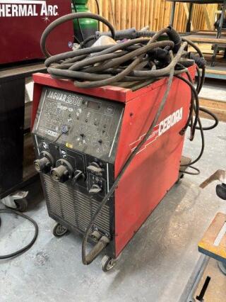 CEBORA Jaguar 2500 TIG Welder Includes various Earthing Clamps and Torch Heads; Serial Number 953820