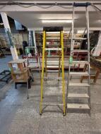 3 Various Single Sided Step Ladders to include 6 plus 1; 5 plus 1 and 3 plus 1 together with 3 Step-ups - 2