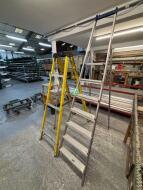 3 Various Single Sided Step Ladders to include 6 plus 1; 5 plus 1 and 3 plus 1 together with 3 Step-ups - 3