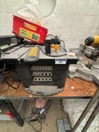 Remaining Loose and Removable decommissioned equipment to include DEWALT Chop Saw; 2 TREND Router Tables; 2 Table Saws; Mig Welder and Various Machine Parts - Note: Condition Unknown - 6