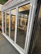 4 Panel Bi-Fold Patio Door Set; Ex-Display; White/White; Dimensions: 2710mm (W) x 2085mm (H); Buyer to Satisfy Sizes; Buyer Responsible for Dismantling - 2