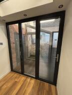 3 Panel Bi-Fold Door Set with Opening Leaf (Includes Internal Blind to Opening Leaf Only); Ex-Display; Dark Grey/Dark Grey; 2100mm (W) x 2300mm (H) Buyer to Satisfy Sizes - 5