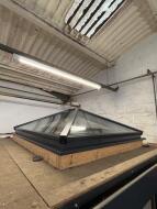 4 Panel Orangery Roof Light; Ex-Display; Dark Grey/Dark Grey Approximate Size 1800mm (L) x 1600mm (W); Buyer to Satisfy Sizes; Buyer Responsible for Dismantling - 2