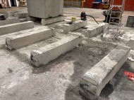 10 x 1870mm(L) x 280mm(W) x 330mm(D) Multi Purpose Concrete Barriers/Counter Weights - 5