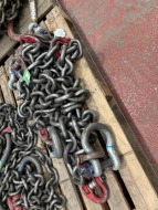 4 x 1 Leg 12 Tonne D-Pivot and D-Shackle 2000mm (L) Chain Set (URN 4) - 2