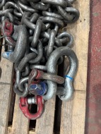 4 x 1 Leg 12 Tonne D-Pivot and D-Shackle 2000mm (L) Chain Set (URN 4) - 3