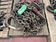 1 x 2 Leg 10 Tonne Ring and Safety Latch Hook 7000mm (L) Chain Set (URN 8)