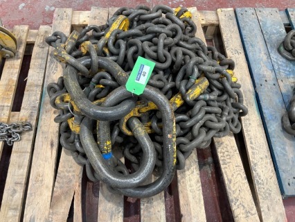 1 x 4 Leg 31 Tonne Ring and Open Hook 3000mm (L) Chain Set with Shorteners(URN 20)