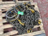 1 x 4 Leg 31 Tonne Ring and Open Hook 3000mm (L) Chain Set with Shorteners(URN 20) - 2