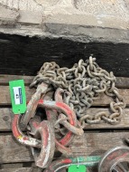 1 x 2 Leg 7.5 Tonne Ring and Safety Latch Hook 2400mm (L) Chain Set with Shorteners (URN 23) - 3