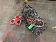 1 x 4 Leg 6.7 Tonne Ring and Safety Latch Hook Chain Set (URN 25) - 3