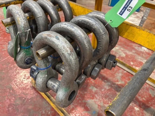 4 x 17 Tonne 100mm Dia Bow-Shackle (URN 33)