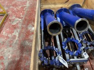 1 x Offset Mechanically Operated Concrete Pump Gate Valve - 3