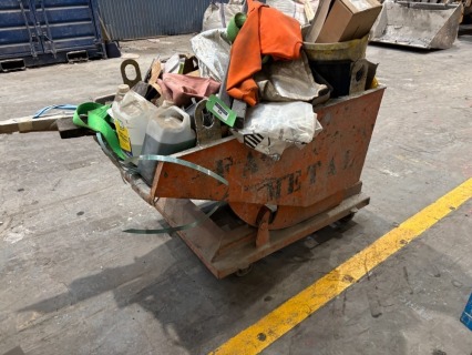 400L Forklift Attachment Tipping Skip; 1 Tonne Capacity (URN 53)