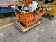 400L Forklift Attachment Tipping Skip; 1 Tonne Capacity (URN 53) - 3