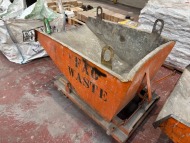 400L Forklift Attachment Tipping Skip; 1 Tonne Capacity (URN 59) - 3