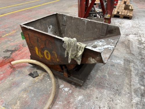 400L Forklift Attachment Tipping Skip; 1 Tonne Capacity (URN 60)