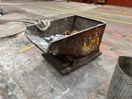 400L Forklift Attachment Tipping Skip; 1 Tonne Capacity (URN 60) - 2