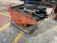 400L Forklift Attachment Tipping Skip; 1 Tonne Capacity (URN 62)