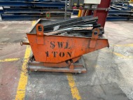 400L Forklift Attachment Tipping Skip; 1 Tonne Capacity (URN 62) - 2