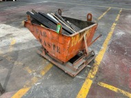 400L Forklift Attachment Tipping Skip; 1 Tonne Capacity (URN 62) - 5