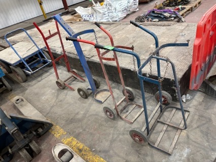 4 x Mobile Bottle Trolleys (URN 72)