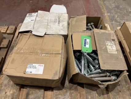 4 x Boxes of Various Flange Bolts and Anchor Bolts