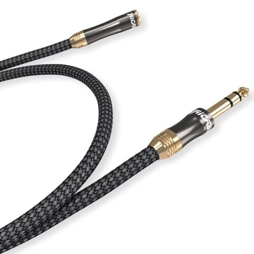 2 x RICABLE Magnus PK5 5m Stereo Jack Extension Cables (URN 17)