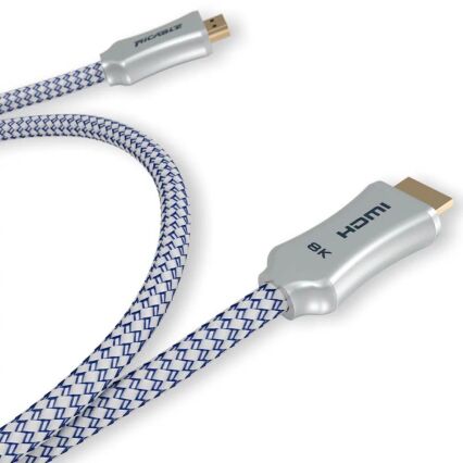 3 x RICABLE Visus HDMI 2.1 Bandwidth 8k/10k Digital Video Cables to include: 2 x V3 3m Cables & 1 x V1 1m Cable (URN 21)