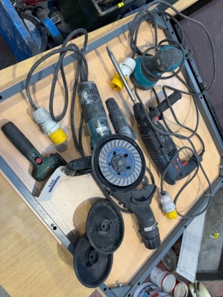 Various 110V Power Tools By MAKITA and BOSCH