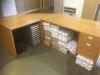 1400mm x 800mm Light Oak L Shaped Desk with 800mm x 800mm Extension and 10 Drawer Multi Drawer Cabinet - 2