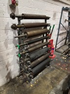 8 x Print/Rewind Cylinders and Rack - 3