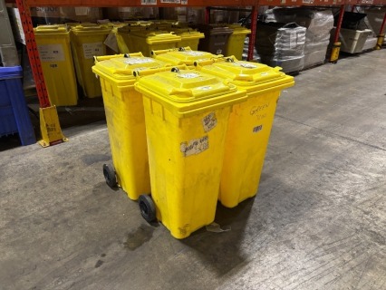 6 x 140 litres/7kgs Wheely Bins