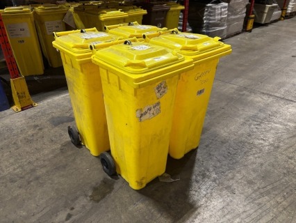 6 x 140 litres/7kgs Wheely Bins