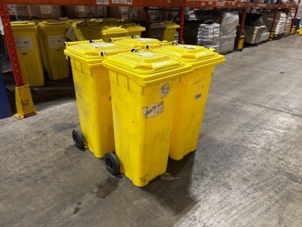 6 x 140 litres/7kgs Wheely Bins