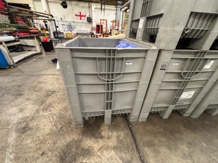 1 x 1000 litres Pallet box CB3 High PE Grey