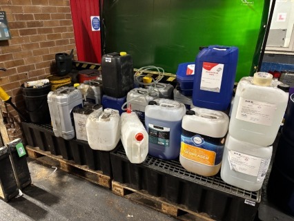 Quantity of Lubricants to include De-Greaser, Concentrated Screenwash, Demineralised Water, Tool Oil, 220 Litre IDA90-NPA10 Ethanol and N-Propylacetate, etc.